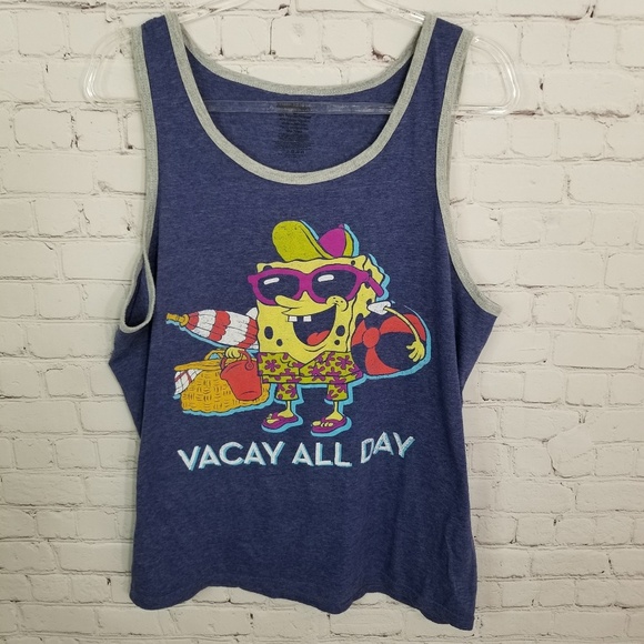 Womans Nickelodeon Sponge Bob tank top size Large - Picture 1 of 5